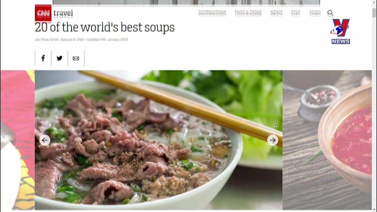 Pho ranks 2nd of 20 best soups in the world by CNN 